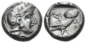 BAKTRIA, Local issues. Uncertain mint. Circa 261-238 BC. Drachm (Silver, 14 mm, 3.86 g, 1 h), Oxus region. Head of Athena to right, wearing earring, n...