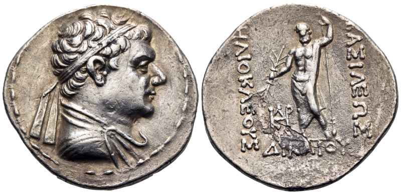 BAKTRIA, Greco-Baktrian Kingdom. Heliokles, circa 145-130 BC. Tetradrachm (Silve...