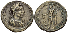MOESIA INFERIOR. Nicopolis ad Istrum. Macrinus, 217-218. Pentassarion (Bronze, 28 mm, 13.44 g, 6 h), struck under the legate M. Claudius Agrippa, 217-...