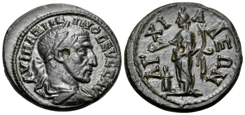 THRACE. Anchialus. Maximinus I, 235-238. (Bronze, 22.30 mm, 6.33 g, 12 h). AYT M...