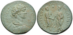 PONTUS. Amasia. Caracalla, 198-217. (Bronze, 29 mm, 15.68 g, 6 h), year 209 = 207. AY KAI M AYP ANTΩNINOC Laureate, draped and cuirassed bust of Carac...