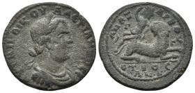 CILICIA. Anazarbus. Valerian I, 253-260. Triassarion (Bronze, 27 mm, 10.91 g, 5 h), year 272 = 253-254. ΑΥΤ Κ Π ΛΙK ΟΥ-ΑΛΕΡΙΑΝΟC CE Laureate, draped a...