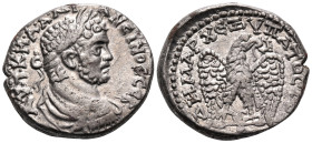 SYRIA, Cyrrhestica. Cyrrhus. Caracalla, 198-217. Tetradrachm (Silver, 26 mm, 14.20 g, 12 h), c. 215-217. AYT K M A ANT-ΩNEINOC CEB Laureate, draped an...