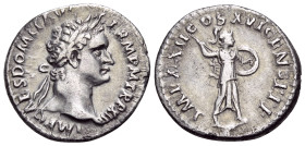 Domitian, 81-96. Denarius (Silver, 19 mm, 2.92 g, 6 h), Rome, 94. IMP CAES DOMIT AVG GERM P M TR P XIII Laureate head of Domitian to right. Rev. IMP X...