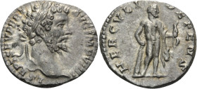 Septimius Severus, AD 193-211. Denarius (Silver, 17mm, 2.93 g 12), Rome, 196-197. L SEPT SEV PERT AVG IMP VIII Laureate head of Septimius Severus to r...