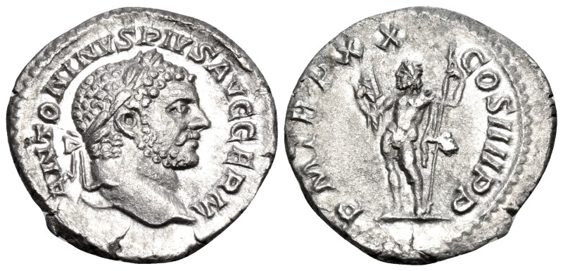 Caracalla, 198-217. Denarius (Silver, 19.00 mm, 2.12 g, 12 h), Rome, 217. ANTONI...