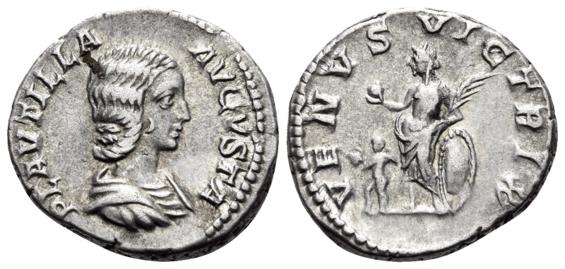 Plautilla, Augusta, 202-205. Denarius (Silver, 18 mm, 3.48 g, 12 h), Rome, 202-2...