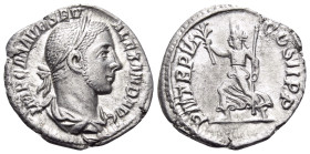 Severus Alexander, 222-235. Denarius (Silver, 19 mm, 2.54 g, 12 h), Rome, 227. IMP C M AVR SEV ALEXAND AVG Laureate and draped bust of Severus Alexand...