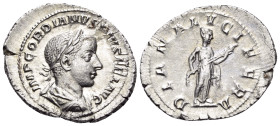 Gordian III, 238-244. Denarius (Silver, 22,5 mm, 2.82 g, 12 h), Rome, 241. IMP GORDIANVS PIVS FEL AVG Laureate, draped and cuirassed bust of Gordian t...