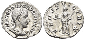 Gordian III, 238-244. Denarius (Silver, 20 mm, 2.55 g, 12 h), Rome, 240. IMP GORDIANVS PIVS FEL AVG Laureate, draped and cuirassed bust of Gordian III...