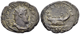 Postumus, 260-269. Antoninianus (Silver, 25 mm, 3.84 g, 6 h), Cologne, 261. IMP C POSTVMVS P F AVG Radiate, draped and cuirassed bust of Postumus to r...