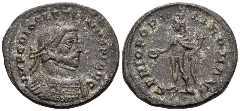 Diocletian, 284-305. Follis (Bronze, 28 mm, 9.17 g, 6 h), London, circa 300 onwa...