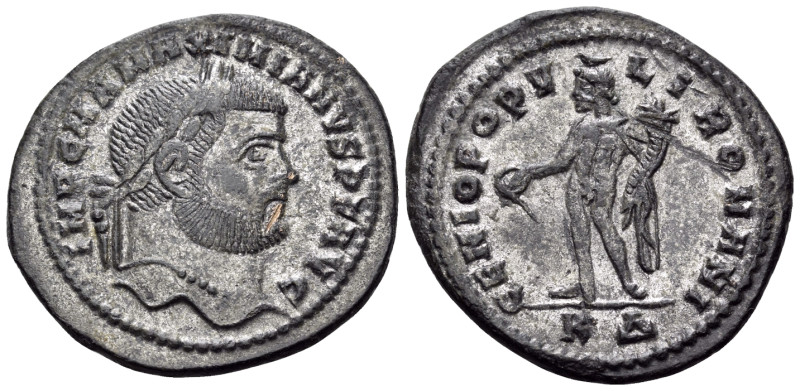 Maximianus, first reign, 286-305. Follis (Bronze, 29 mm, 8.09 g, 6 h), Cyzicus, ...