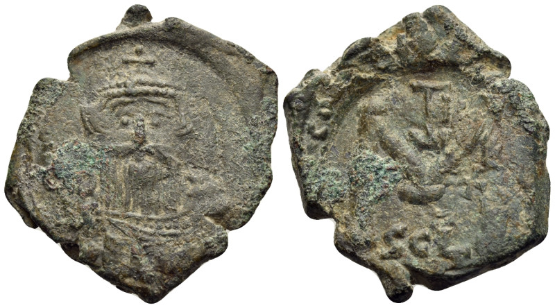 Constans II, 641-668. Follis (Bronze, 26,5 mm, 6.06 g, 6 h), Syracuse, 650-651. ...