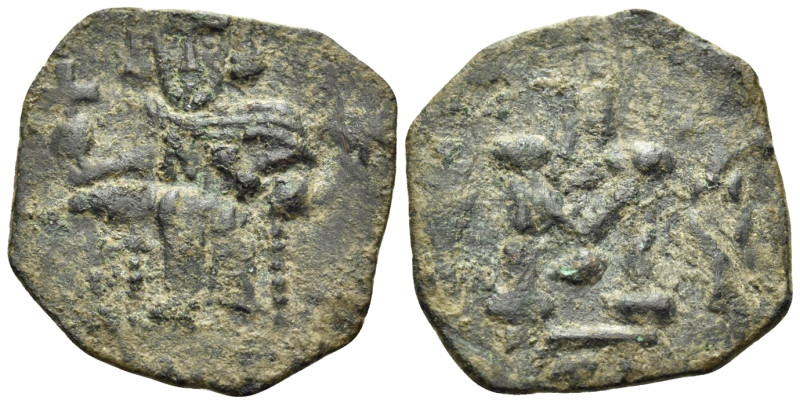 Justinian II, first reign, 685-695. Follis (Bronze, 22 mm, 2.48 g, 6 h), Syracus...