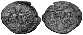 Andronicus II Palaeologus, with Michael IX, 1282-1328. Assarion (Copper, 20.90 mm, 1.25 g, 11 h), Constantinople, 1294-1320. Facing bust of the Archan...