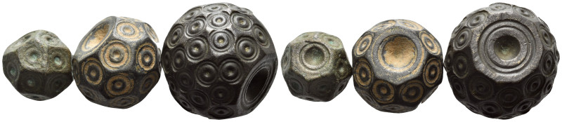 ISLAMIC WEIGHTS, Eastern Mediterranean/Aegean Area. Circa 8th-10th century. (Bro...