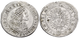 AUSTRIA. Holy Roman Empire. Leopold I, Emperor, 1658-1705. XV Kreuzer (Silver, 31 mm, 6.22 g, 12 h), as King of Hungary, Roller-pressed coinage, Kremn...