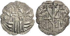 BULGARIA. Second Empire. Ivan Aleksandar, 1331–1371. Groš (Silver, 19 mm, 0.95 g, 6 h), Veliko Turnovo mint. Christ standing facing before seat, raisi...