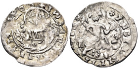 BULGARIA. Second Empire. Ivan Sracimir, 1356–1397. Groš (Silver, 17 mm, 0.64 g, 3 h). IC - XC Half-length facing bust of Christ, raising hands in bene...