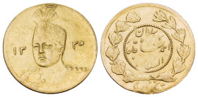 IRAN, Qajars. Ahmad Shah, AH 1327-1344 / AD 1909-1925. 1/2 Toman (Gold, 16,5 mm, 1.40 g, 6 h), Tehran, AH 1335 = AD 1915-1916. KM 1071. Nearly very fi...