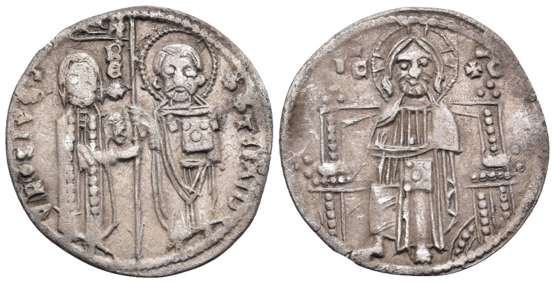 SERBIA. Stefan Uros I, king, 1243-1276. Gros (Silver, 20 mm, 1.92 g, 6 h). S STE...