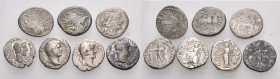 CELTIC & ROMAN IMPERIAL. Circa 1st century BC - 2nd century AD. (Silver, 21.12 g). A Lot of Seven (7) silver coins, including three Celtic imitations ...
