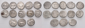 GREEK, Illyria. Circa 2nd-1st centuries BC. (Silver, 33.31 g). A lot of Thirteen (13) silver Drachms from ...... Magistrates include ..... Mostly very...