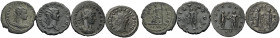ROMAN IMPERIAL. Circa 3rd century. Antoninianus (Billon, 16.20 g). A lot of Four (4) Roman Imperial antoniniani, including two by Claudius II Gothicus...