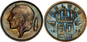 Belgium 50 Centimes 1970