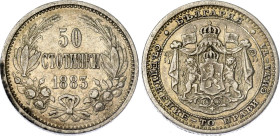 Bulgaria 50 Stotinki 1883