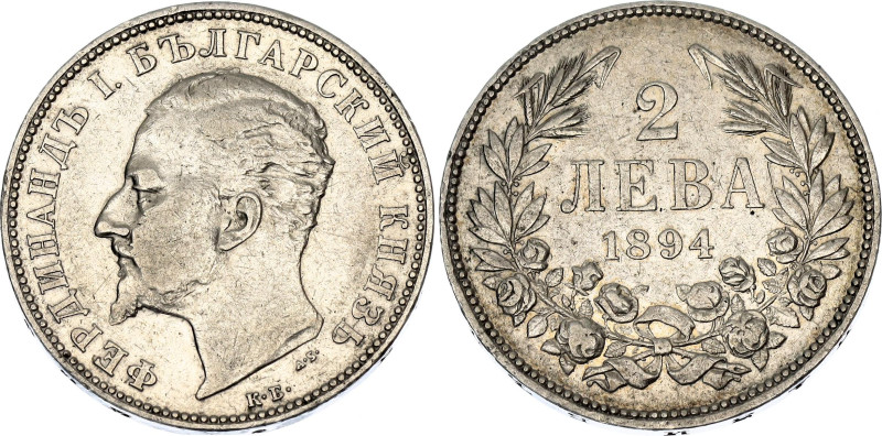 Bulgaria 2 Leva 1894 KB

KM# 17, N# 18358; Silver; Ferdinand I; XF+