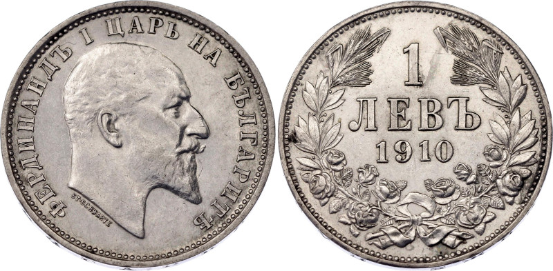 Bulgaria 1 Lev 1910

KM# 28, N# 12344; Silver; Ferdinand I; AUNC