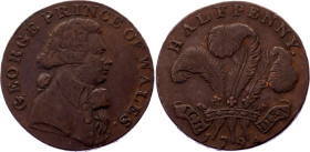 Great Britain Essex 1/2 Penny 1794