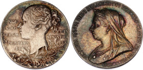 Great Britain Commemorative Silver Medal "60th Anniversary of the Accession of Queen Victoria" 1837