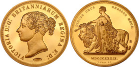 Great Britain 5 Pounds 1839 MDCCCXXXIX Collectors Copy