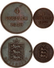 Guernsey 1 & 4 Doubles 1830