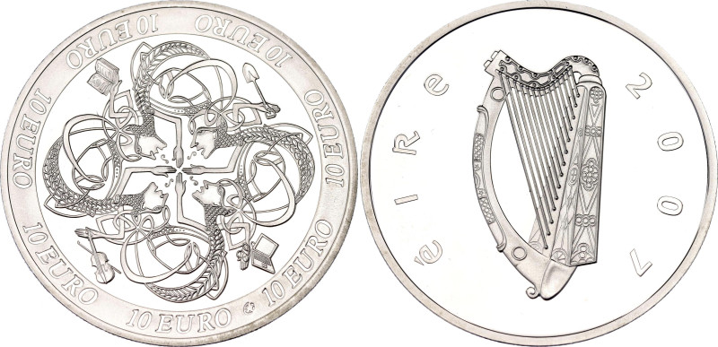 Ireland 10 Euro 2007

KM# 58, N# 13605; Silver., Proof; Ireland's Influence on...