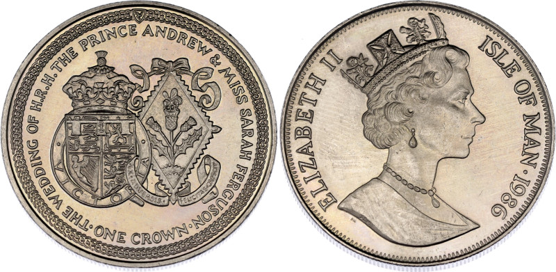 Isle of Man 1 Crown 1986

KM# 174, N# 41027; Copper-Nickel; Prince Andrew's an...