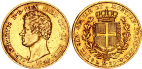 Italian States Sardinia 20 Lire 1842 P