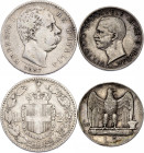 Italy 2 - 5 Lire 1887 - 1929 R