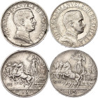 Italy 2 x 2 Lire 1912 - 1915 R