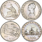 Italy 2 x 500 Lire 1959 - 1961 R
