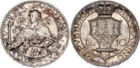 San Marino 10 Lire 1933 R