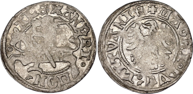 Lithuania 1/2 Groat 1495 - 1506 (ND)

Gum# 472, N# 31088; Silver; Alexander I ...