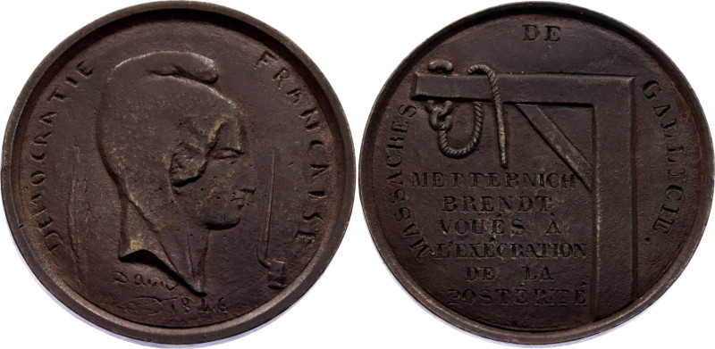 Poland Bronze Medal "Massacres de Gallicie" 1846

Collignon 1427; Bronze 18.48...