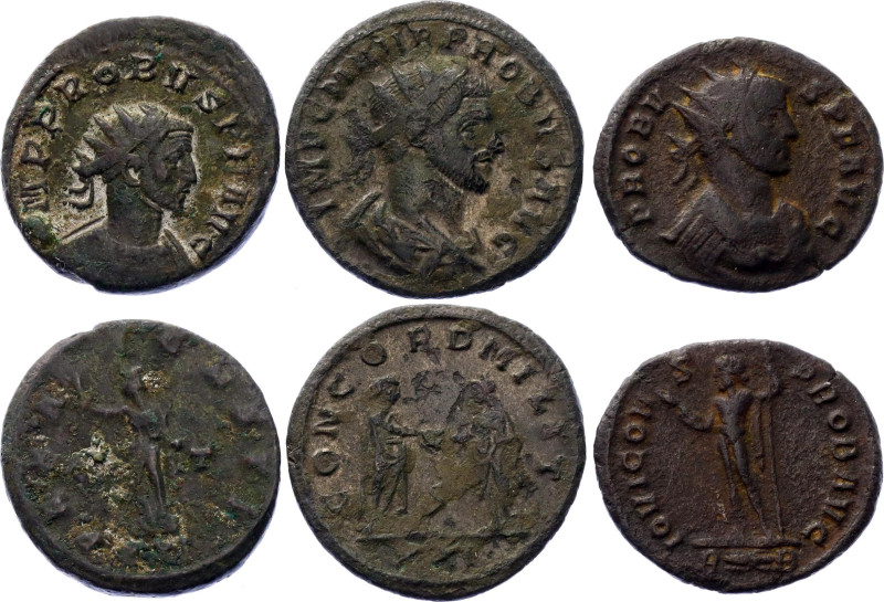 Roman Empire Probus 3 x Antinianius 276 - 282 AD Different Types

RIC# 175, 71...