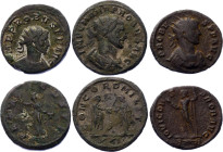 Roman Empire Probus 3 x Antinianius 276 - 282 AD Different Types