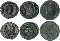 Roman Empire Lot of 3 Coins 300 - 350 AD