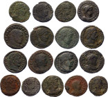 Roman Empire 17 x 1 Follis 306 - 337 AD Different Varietis